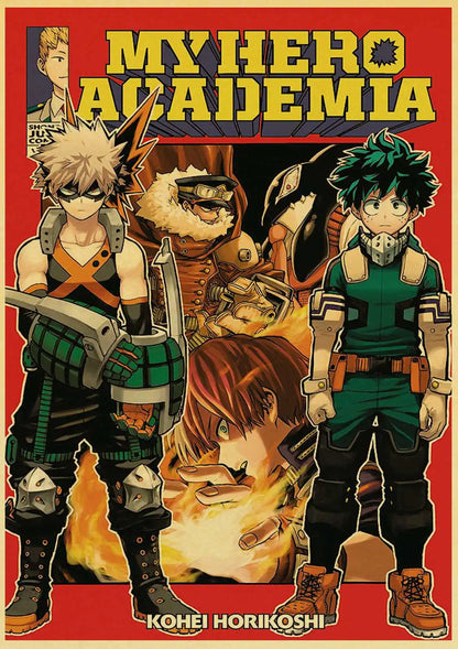 My Hero Academia Retro Posters