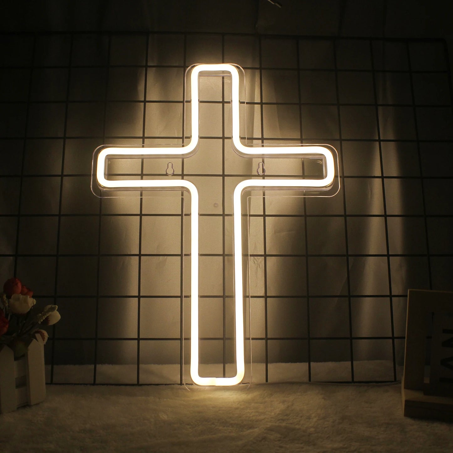 Christ's Cross Neon LED Light